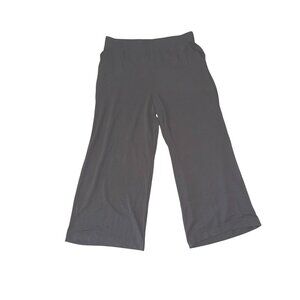 Lou & Grey Womens Black Wide Leg Pants XL